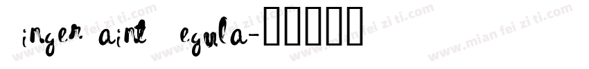 FingerPaint Regula字体转换